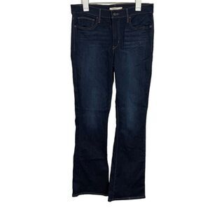 Levi's Dark Wash Slimming Boot Cut Jeans